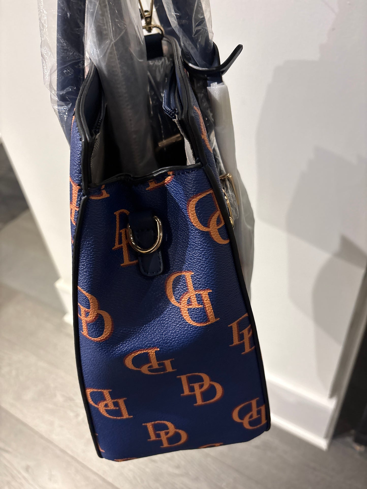 Blue Large purse with wallet