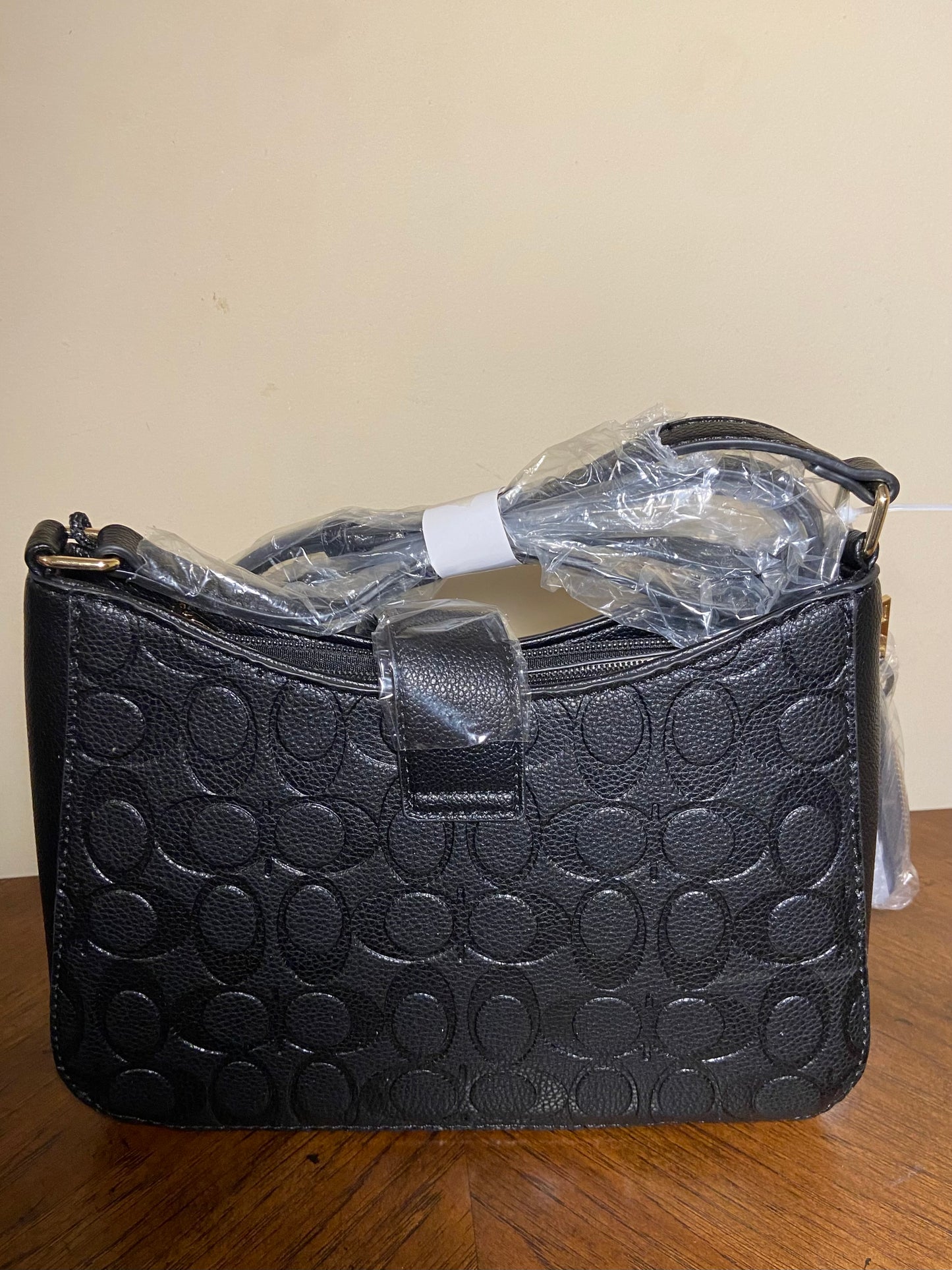 2 in 1 Oval Pattern Printed Crossbody with Wallet