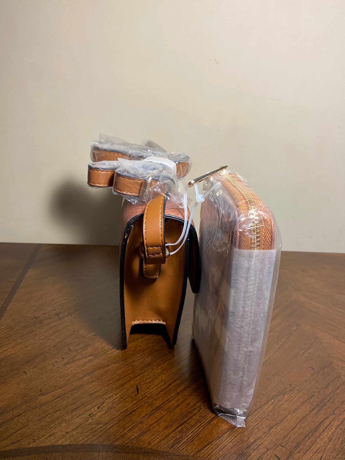 2 in 1 Plaid Crossbody with Wallet