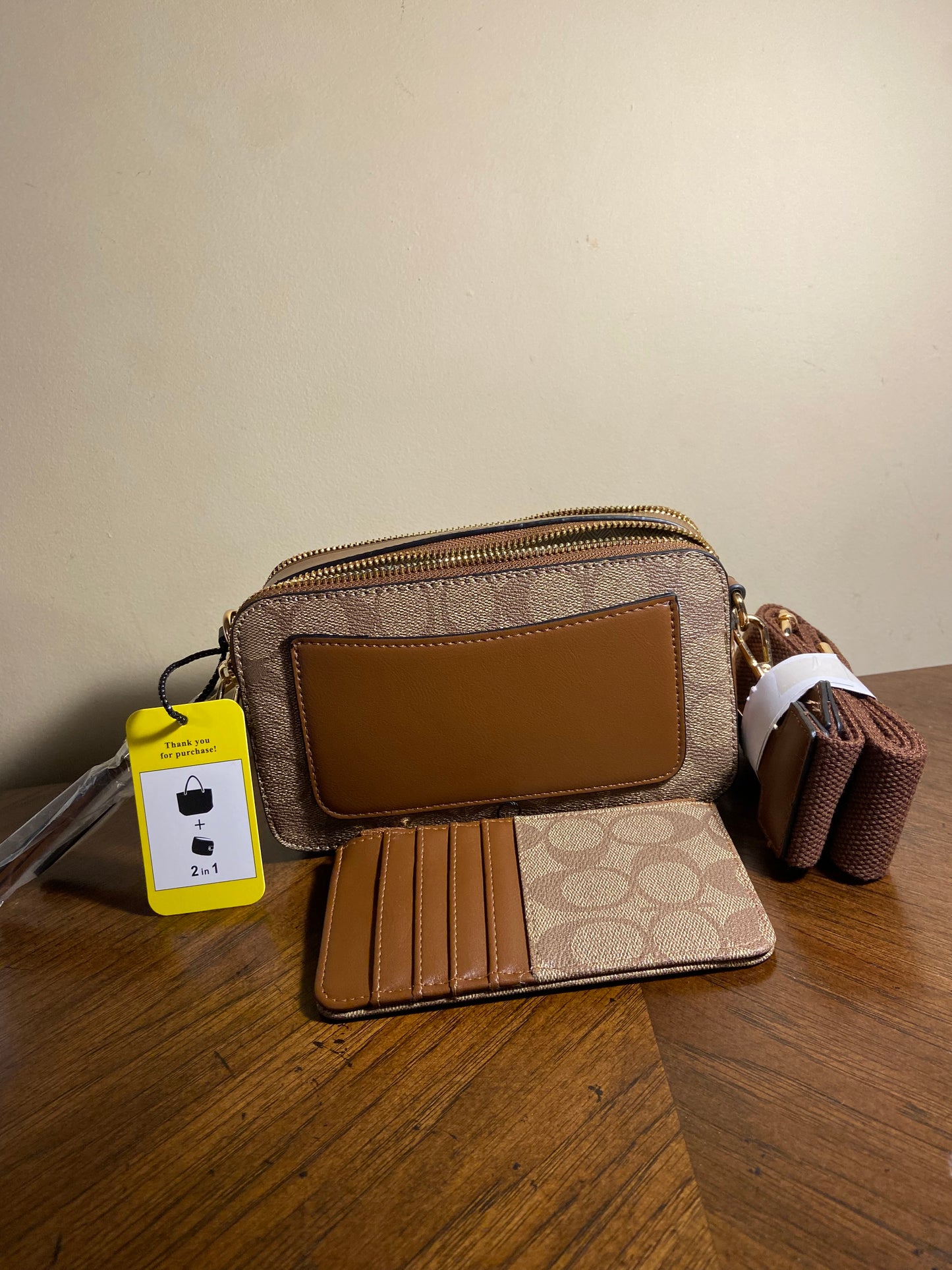 2 IN 1 Crossbody W/Small Pouch