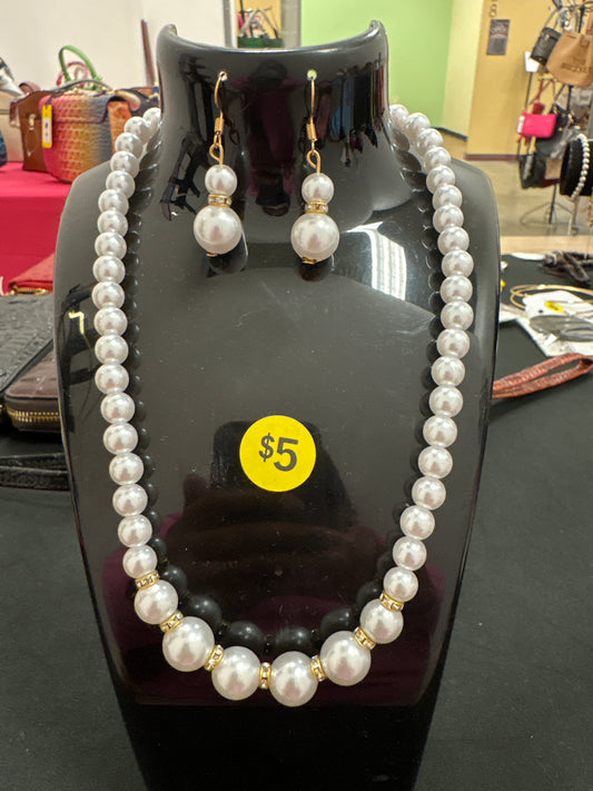 Necklace and earrings