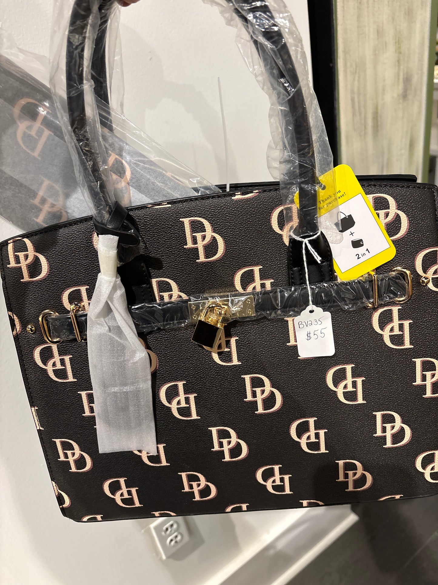 Black Large Purse with wallet