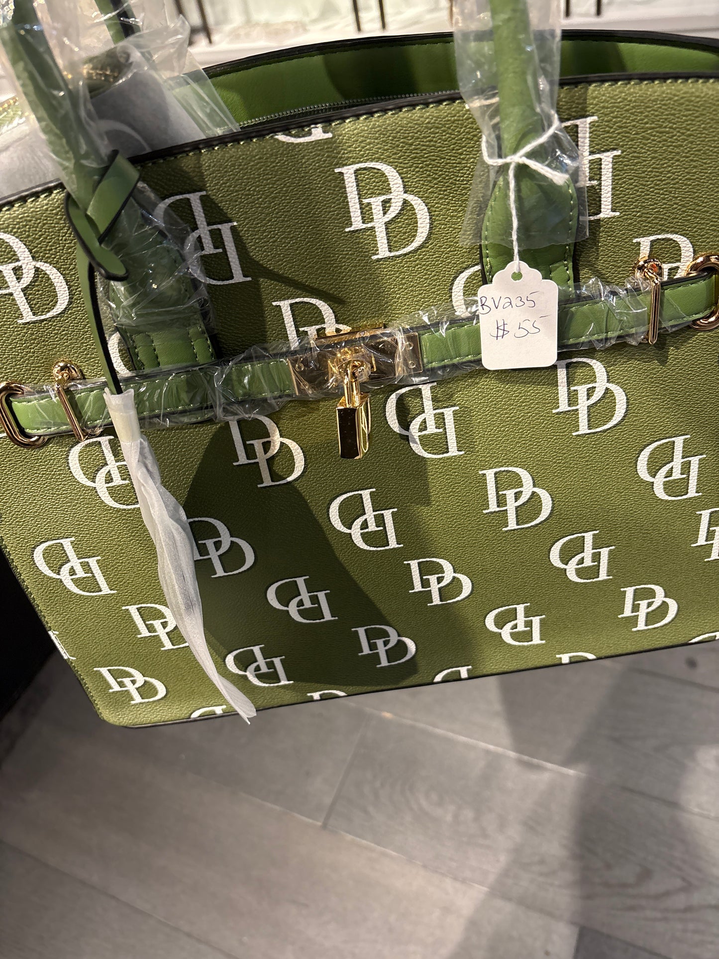 Olive Large Purse with wallet