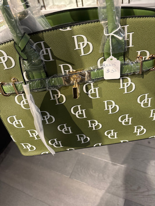 Olive Large Purse with wallet