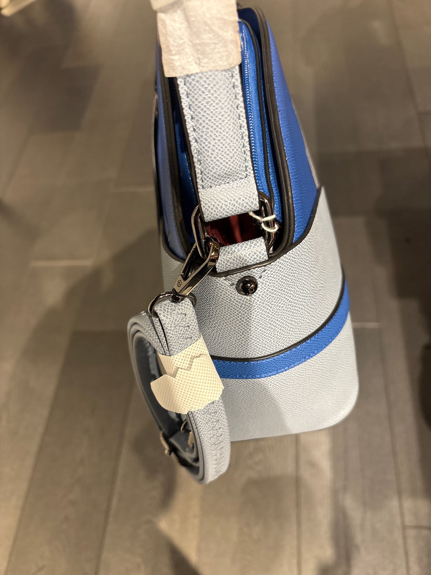 Blue Shoulder Bag with longer straps