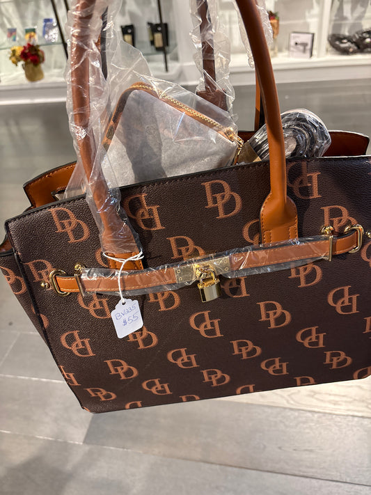 Brown Large Purse with wallet