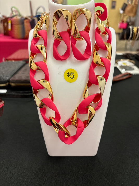 Necklace and earrings